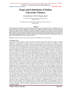 International Journal of Application or Innovation in Engineering &amp; Management... Web Site: www.ijaiem.org Email: Volume 3, Issue 5, May 2014