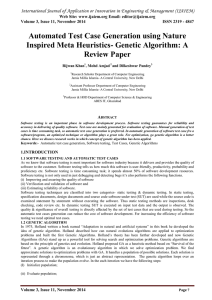 Automated Test Case Generation using Nature Review Paper