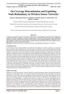 On Coverage Determination and Exploiting Node Redundancy in Wireless Sensor Networks