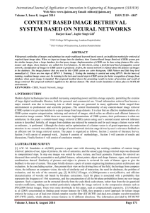 International Journal of Application or Innovation in Engineering &amp; Management...