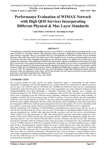 Performance Evaluation of WIMAX Network