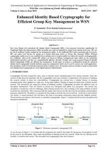 Enhanced Identity Based Cryptography for Efficient Group Key Management in WSN