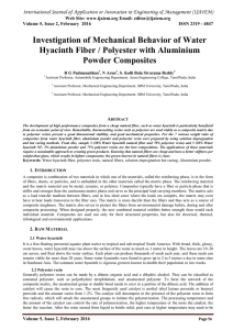 Investigation of Mechanical Behavior of Water Powder Composites