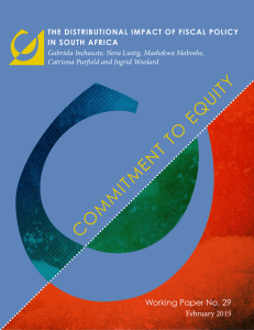COMMITMENT TO EQUITY Working Paper No. 29 February 2015