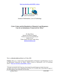 Journal of Information, Law &amp; Technology