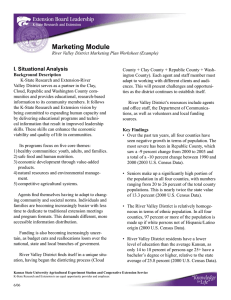 Marketing Module I. Situational Analysis