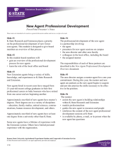 New Agent Professional Development