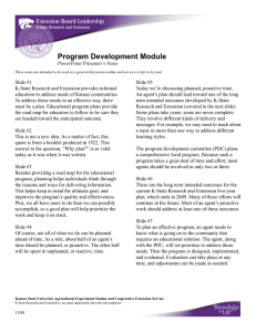 Program Development Module