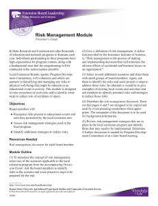 Risk Management Module