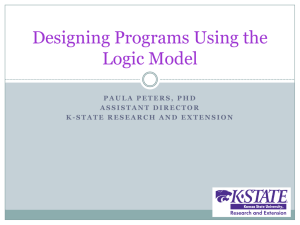 Designing Programs Using the Logic Model