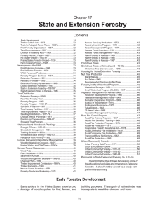 State and Extension Forestry Chapter 17 Contents