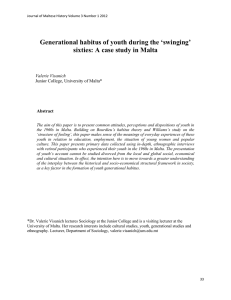 Generational habitus of youth during the ‘swinging’  Valerie Visanich