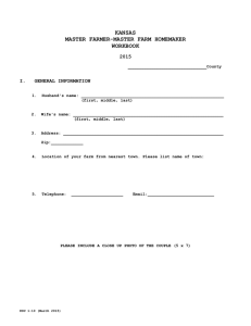 KANSAS MASTER FARMER-MASTER FARM HOMEMAKER WORKBOOK 015