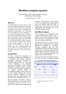 Workflow analysis squared