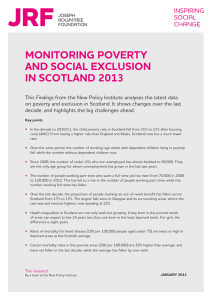 MONITORING POVERTY AND SOCIAL EXCLUSION IN SCOTLAND 2013