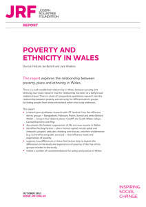 POVERTY AND ETHNICITY IN WALES REPORT This report