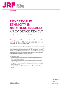 POVERTY AND ETHNICITY IN NORTHERN IRELAND AN EVIDENCE REVIEW