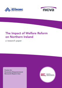 The Impact of Welfare Reform on Northern Ireland a research paper Centre for