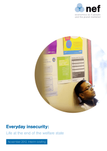 Everyday insecurity: Life at the end of the welfare state