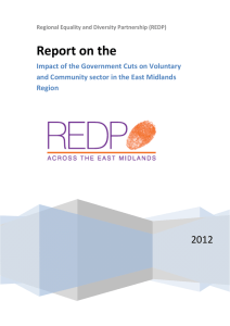 Report on the   2012 Impact of the Government Cuts on Voluntary 