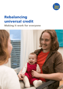 Rebalancing universal credit  Making it work for everyone