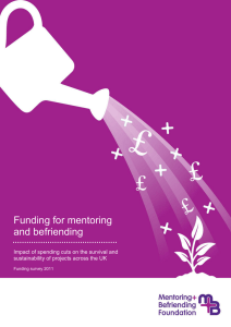 Funding for mentoring and befriending sustainability of projects across the UK