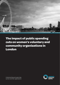 The impact of public spending cuts on women’s voluntary and London