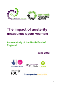 The impact of austerity measures upon women