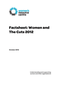 Factsheet: Women and The Cuts 2012  October 2012