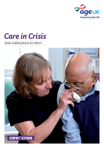 Care in Crisis Seven building blocks for reform