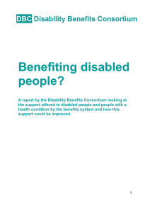 Benefiting disabled people?