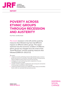 POVERTY ACROSS ETHNIC GROUPS THROUGH RECESSION AND AUSTERITY
