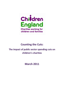 Counting the Cuts: March 2011 children’s charities