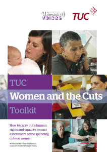 Women and the Cuts TUC Toolkit How to carry out a human