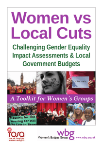 Women vs Local Cuts Challenging Gender Equality Impact Assessments &amp; Local