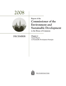 2008 Commissioner of the Environment and Sustainable Development