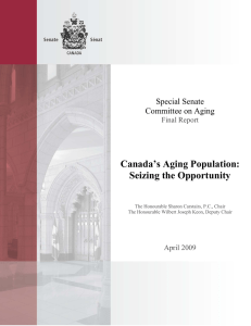 Canada’s Aging Population: Seizing the Opportunity  Special Senate