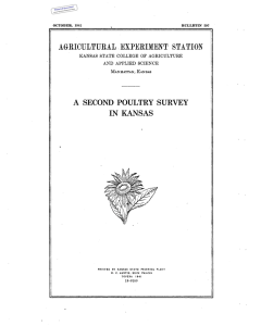 A  SECOND  POULTRY  SURVEY IN KANSAS Historical Document