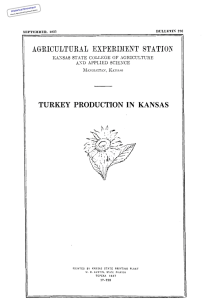 IN  KANSAS TURKEY PRODUCTION Historical Document