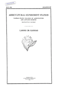 LAWNS  IN  KANSAS Historical Document Kansas Agricultural Experiment Station
