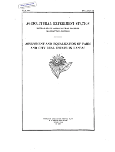 I ASSESSMENT AND  EQUALIZATION OF  FARM Historical Document