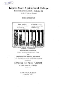 Spraying Orchard the  Apple Historical Document