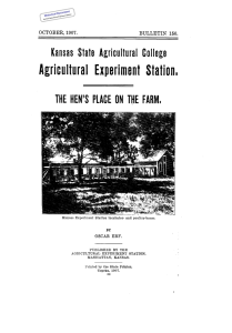 Historical Document Kansas Agricultural Experiment Station