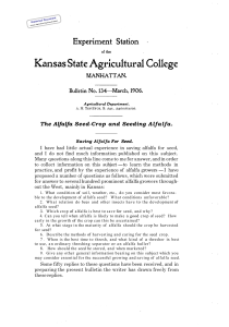 The Alfalfa Seed-Crop and Seeding Alfalfa.