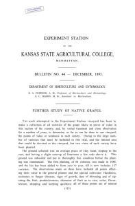 KANSAS STATE AGRICULTURAL COLLEGE, EXPERIMENT STATION BULLETIN NO. 44 — DECEMBER, 1893.