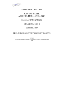 KANSAS STATE AGRICULTURAL COLLEGE BULLETIN NO. 8 EXPERIMENT STATION