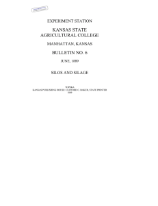 KANSAS STATE AGRICULTURAL COLLEGE BULLETIN NO. 6 EXPERIMENT STATION