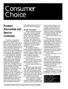 Consumer Choice Product