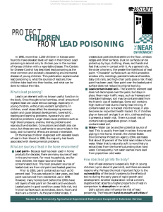 PROTECT  CHILDREN LEAD POISONING