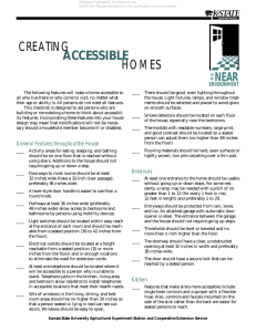 CREATING HOMES ACCESSIBLE NEAR